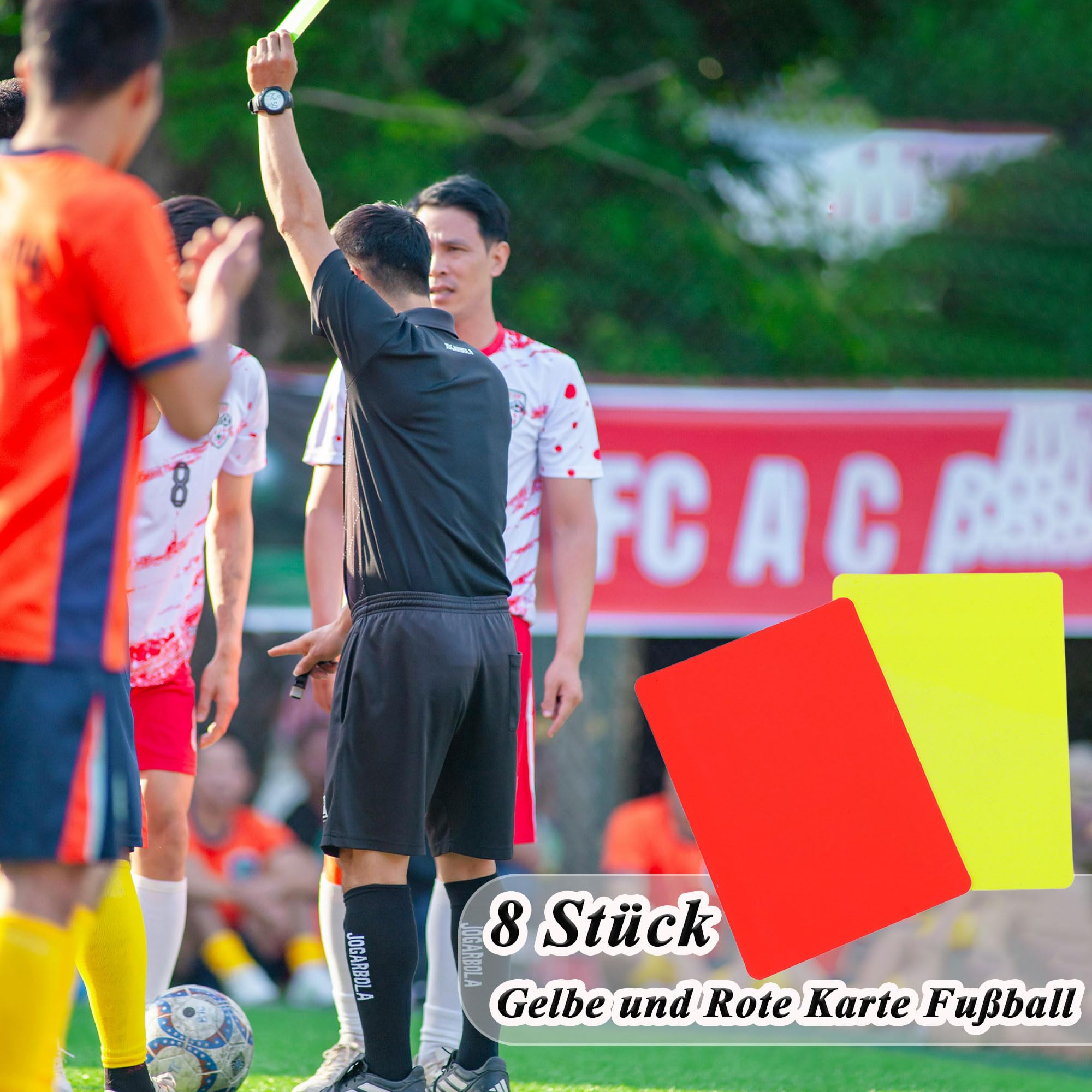Juego de tarjetas de árbitro de fútbol, tarjeta amarilla y roja, herramienta para partidos