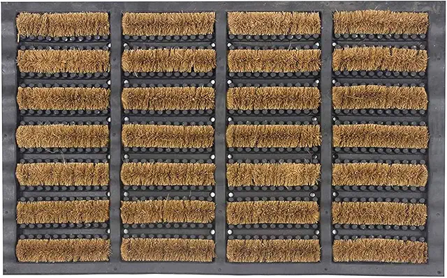 EDS Nimbus Tuff Scrape Frontgate Doormat - Long Lasting Coir Mat with Rubber Backing