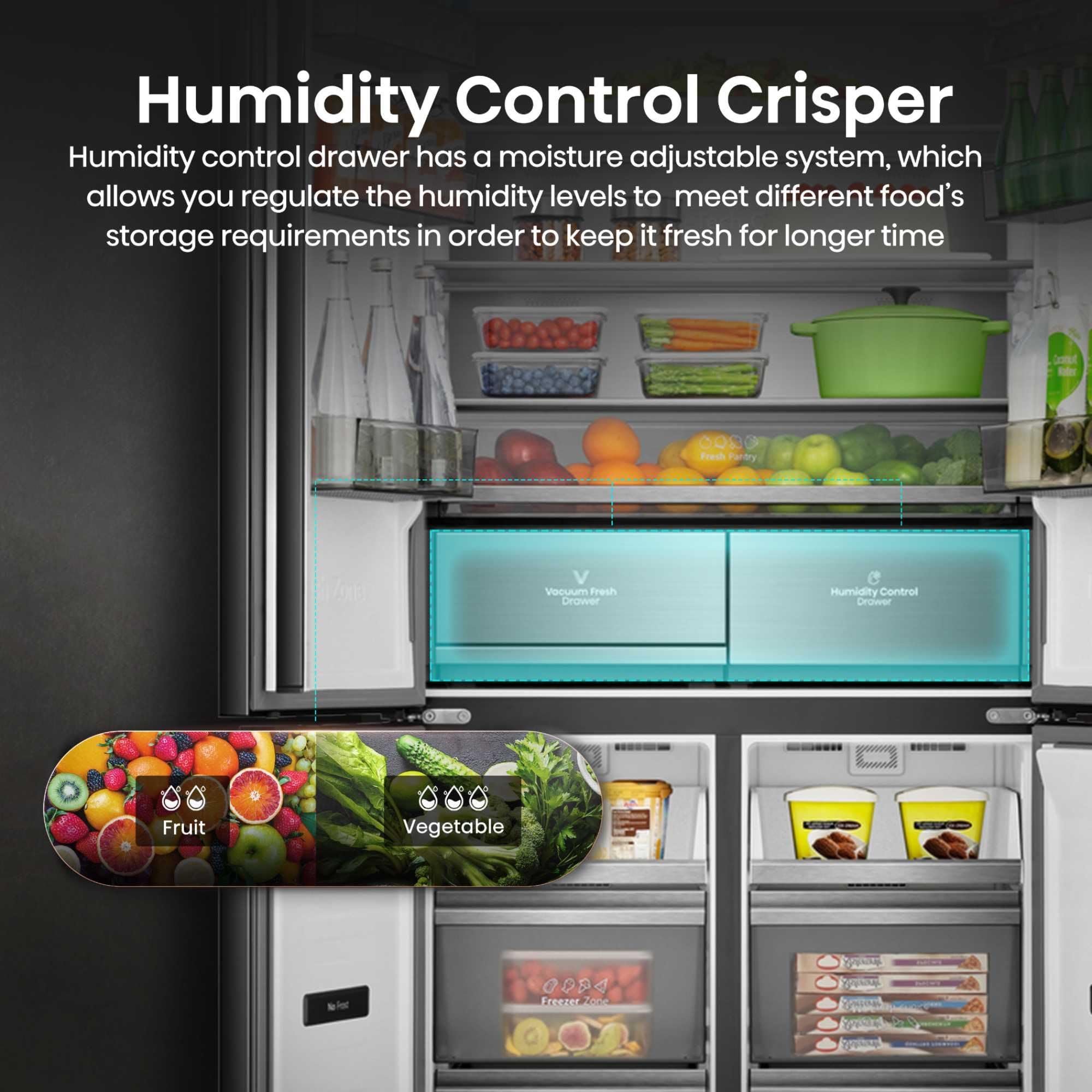 RQ768N4GBE FRIGO MULTI4P 486LT H190 L91 NF E VETRONERO KITCH