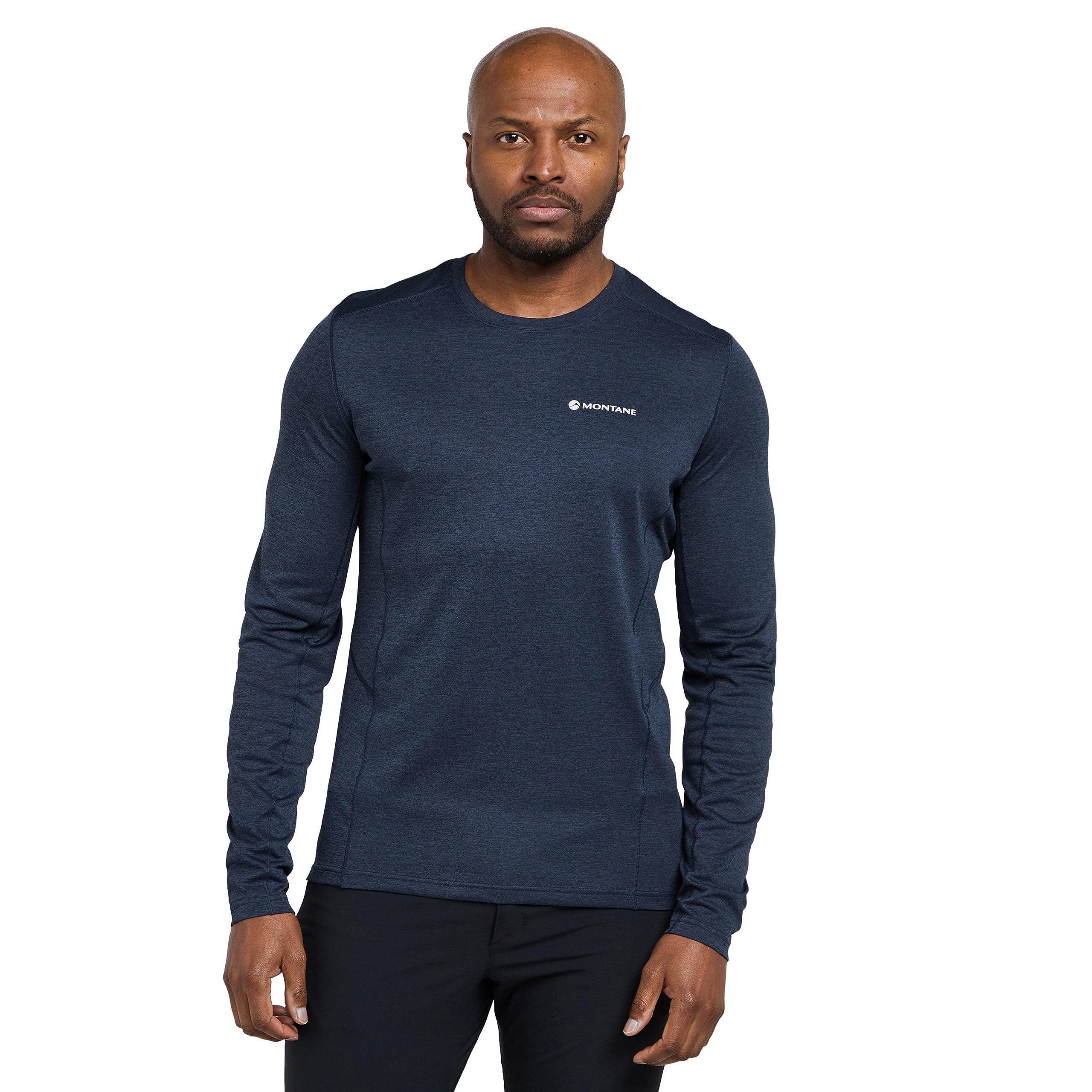 Montane Men's Navy Dart Long Sleeve T-Shirt, Extra Small