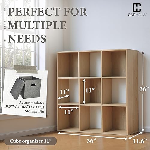 Miniatura 64 de Fencer Wire Estante organizador de almacenamiento de cubos de 11 pulgadas con parte posterior, con borde exterior, divisor de estantes de gris