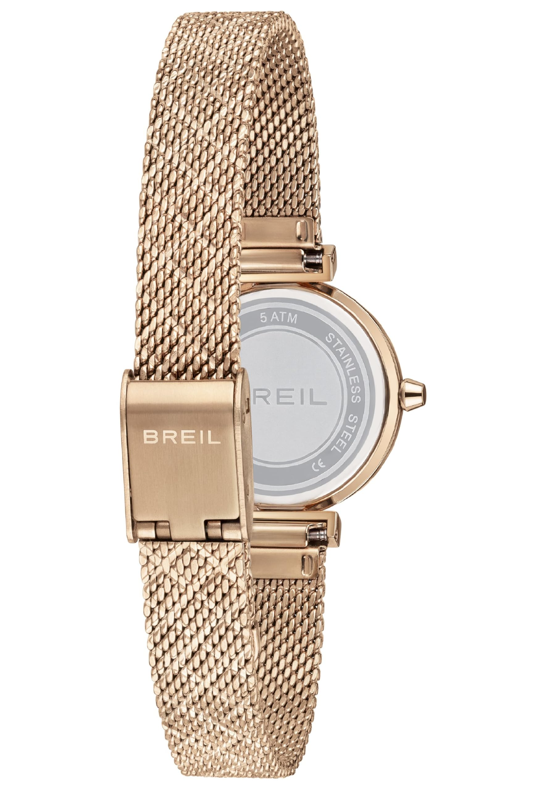 Breil, Collezione Soul, Orologio Donna in Acciaio, Movimento al Quarzo Solo Tempo, Resistente all'Acqua, Lunghezza Regolabile 13.5-19 cm, Chiusura Déployante con Pulsanti, Cassa 25 mm
