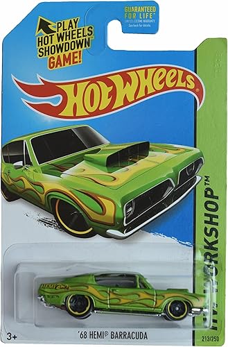 Hot Wheels '68 Hemi Barracuda, Taller 213/250 [Verde]