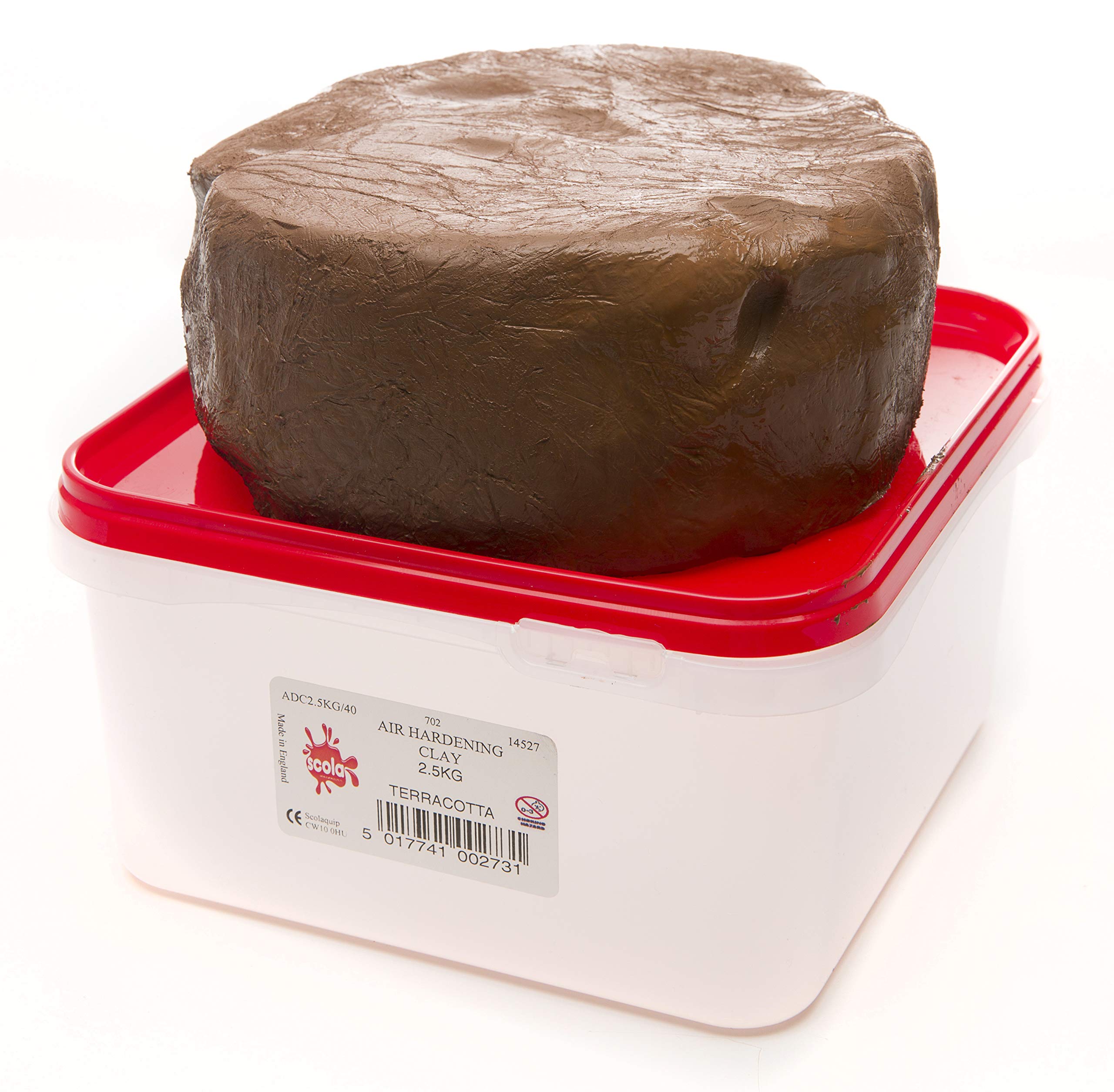 Scola AIR HARDENING CLAY 2.5KG BUCKET TERRACOTTA