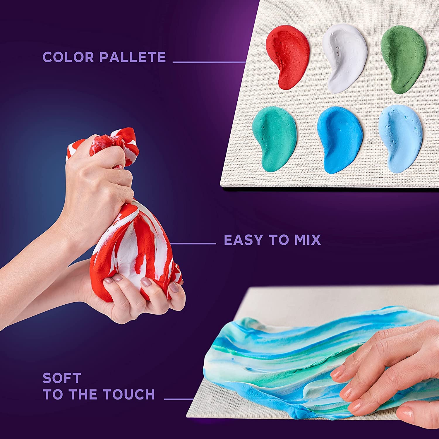 OKTO Koi Carps Art Craft Kits - Similar to Painting by Numbers for Adults Air Dry Clay Modelling Kit, Arts and Crafts, Craft Kit - Image 4