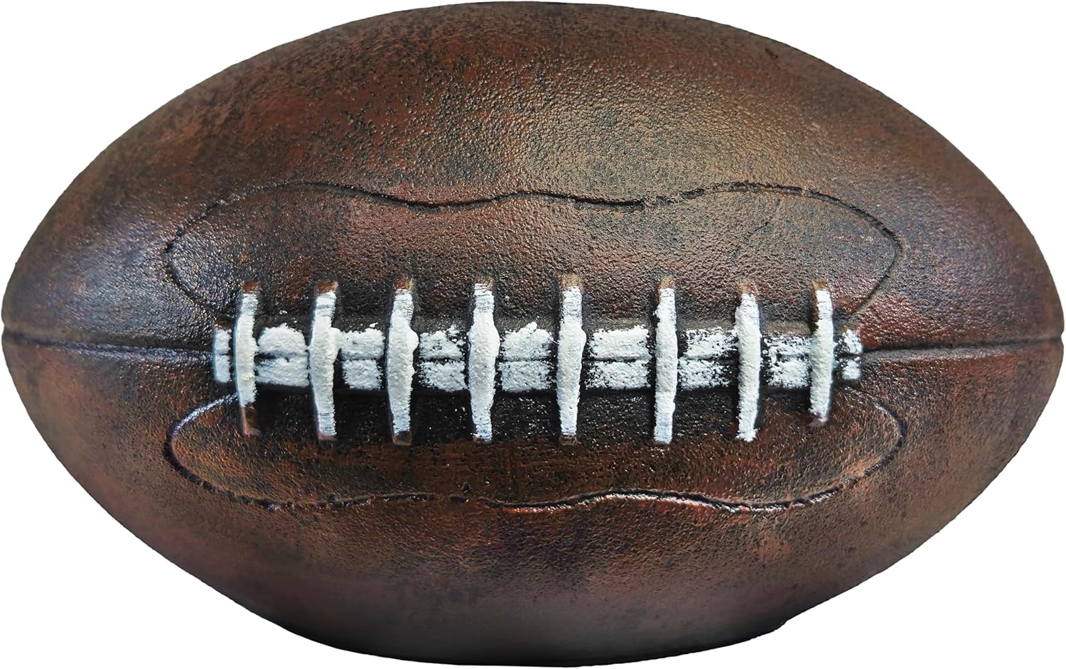 Lulu Decor, Cast Iron American Football Heavy Doorstop, Realistic Brown Finish for Football Enthusiasts, Perfect House Decor for Superbowl Fans (5.2 lb)