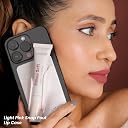 LAMIOR Pillow Soft Matte Lip Balm & Snap Pout Case Combo | Velvet Matte Tinted Color | Peptide, Hyaluronic Acid & Kokum Butter | Soft-Focus Finish | Lightweight Hydrating Formula for Women (Berry Cocoa, Lamior Pink) gallery image