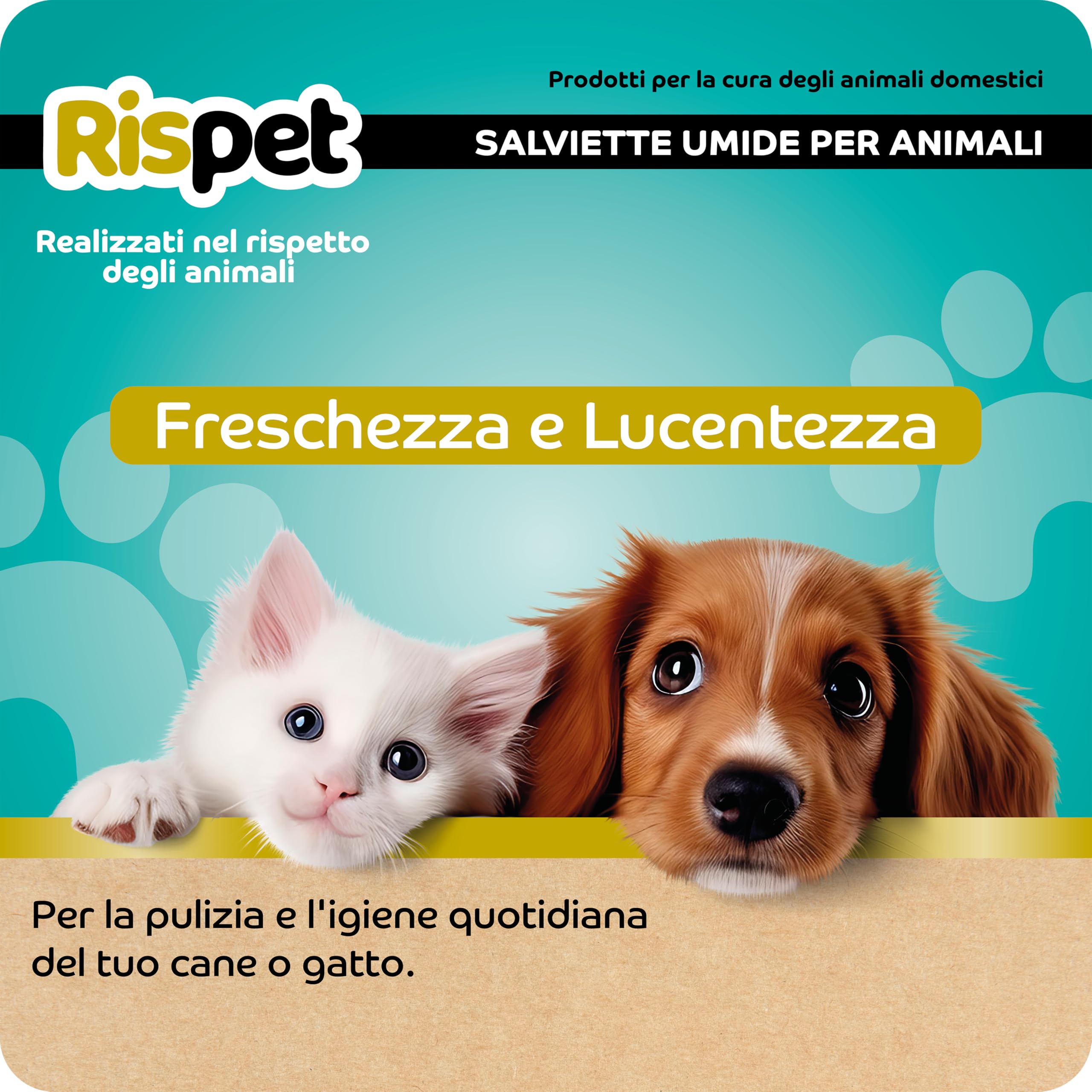 Salviette Igienizzanti e Purificanti XL, Avocado e Seta, per Il Manto di Cani, Gatti e Animali Domestici, 54 Salviettine
