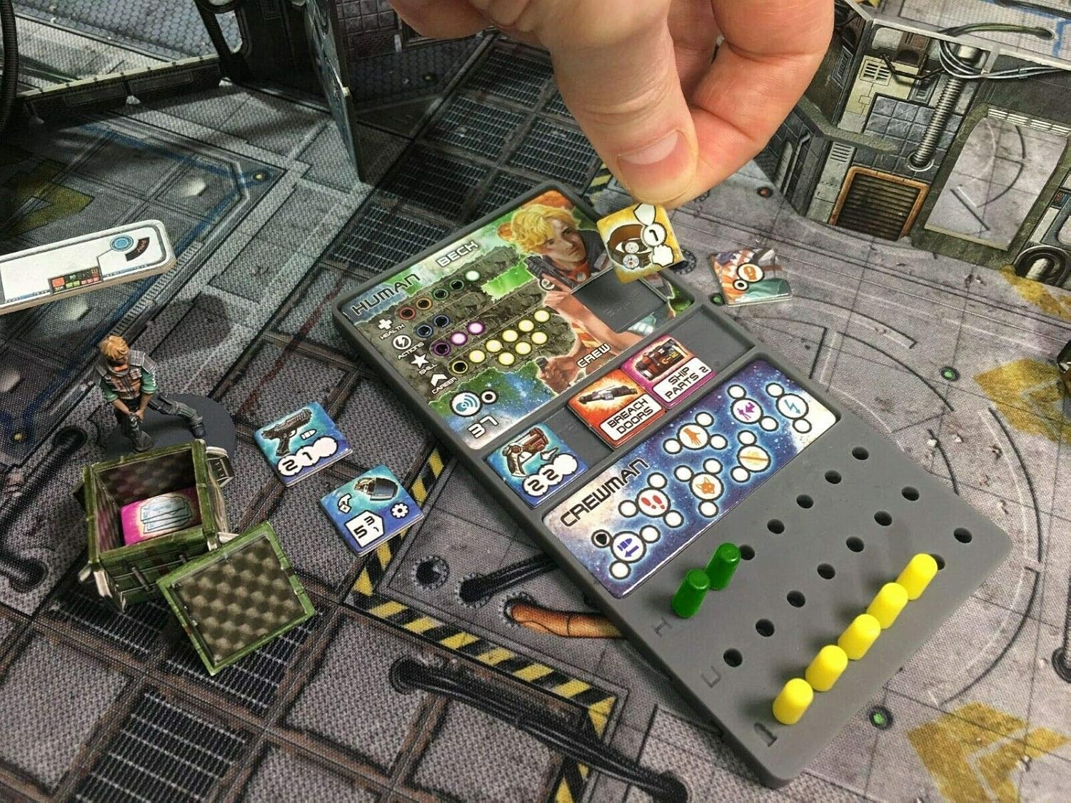 Core Space Crew Dashboard Booster - Battle Systems Cooperative/Solo SciFi Dungeon Crawler Board Game