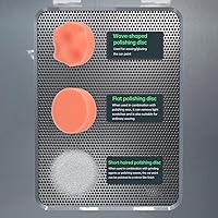 Vista 9 de Kit de pulidor inalámbrico para automóvil con baterías recargables USB-C de 2000 mAh, kit de cera portátil para automóvil con 3 discos adicionales