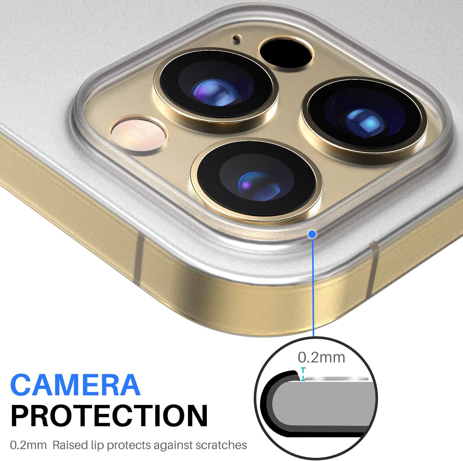 TOZO Compatible for iPhone 12 Mini Case 5.4 inch Hard Cover 0.35mm World's Thinnest Protect Bumper Shell Semi Transparent Light Weight Thin Cover with Matte White