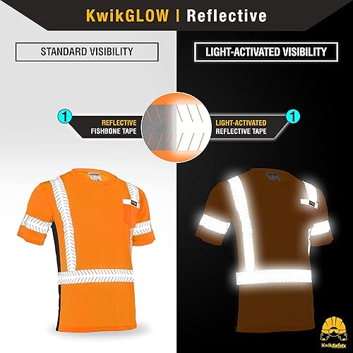Miniatura 10 de KwikSafety - Charlotte, NC - Renaissance Man Short Sleeve Safety Shirt Reflective Fishbone Tape Class 2 ANSI OSHA