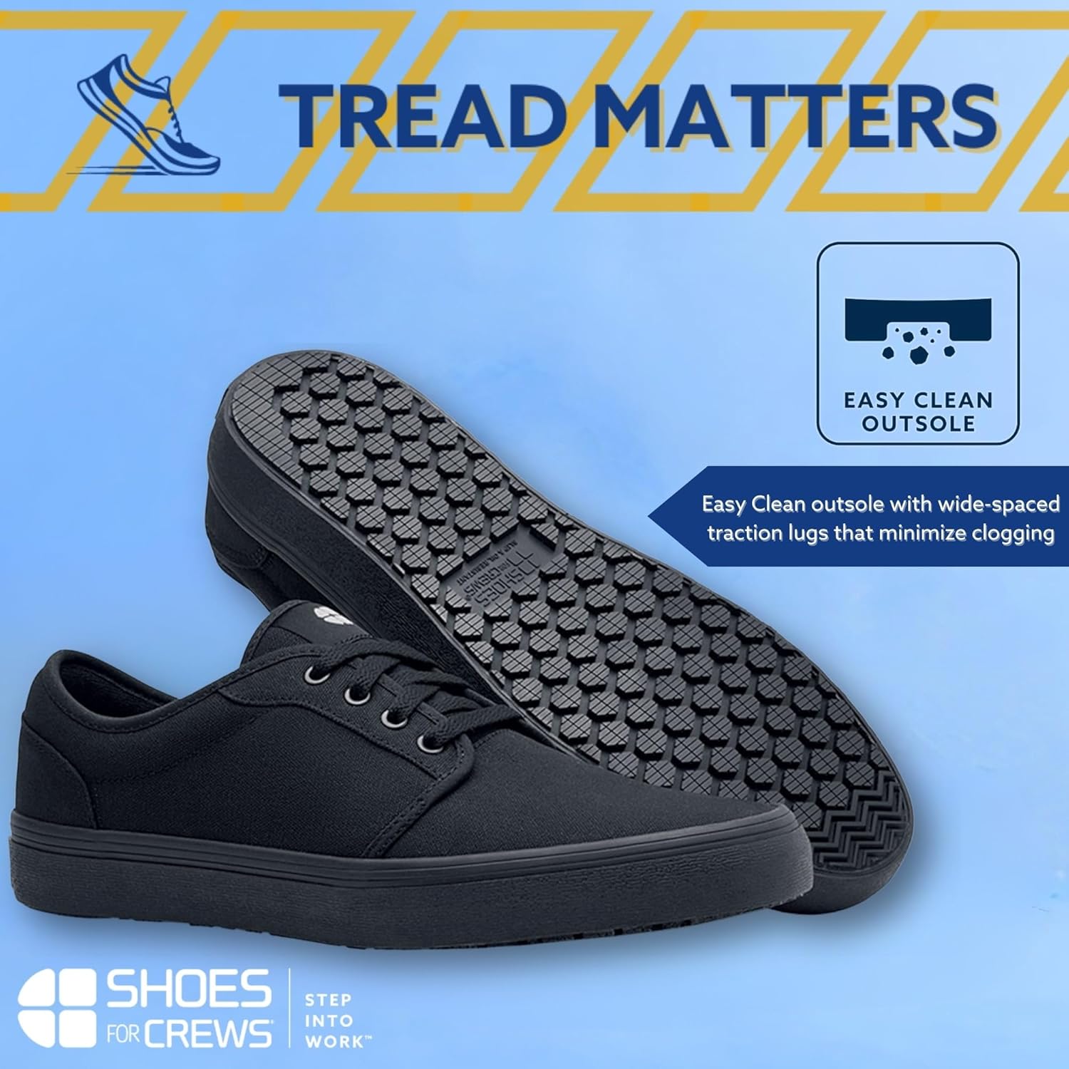 Shoes for Crews Unisex Slip-Resistant Work Sneakers – Comfortable, Non-Slip Work Shoes for Men & Women in Hospitality, Retail, Food Service & More - Merlin - Image 10