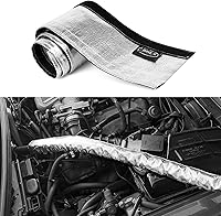 Vista 6 de Funda de protección térmica aluminizada plateada de 1 pulgada de diámetro interior x 10 pies para una manguera de protección térmica definitiva