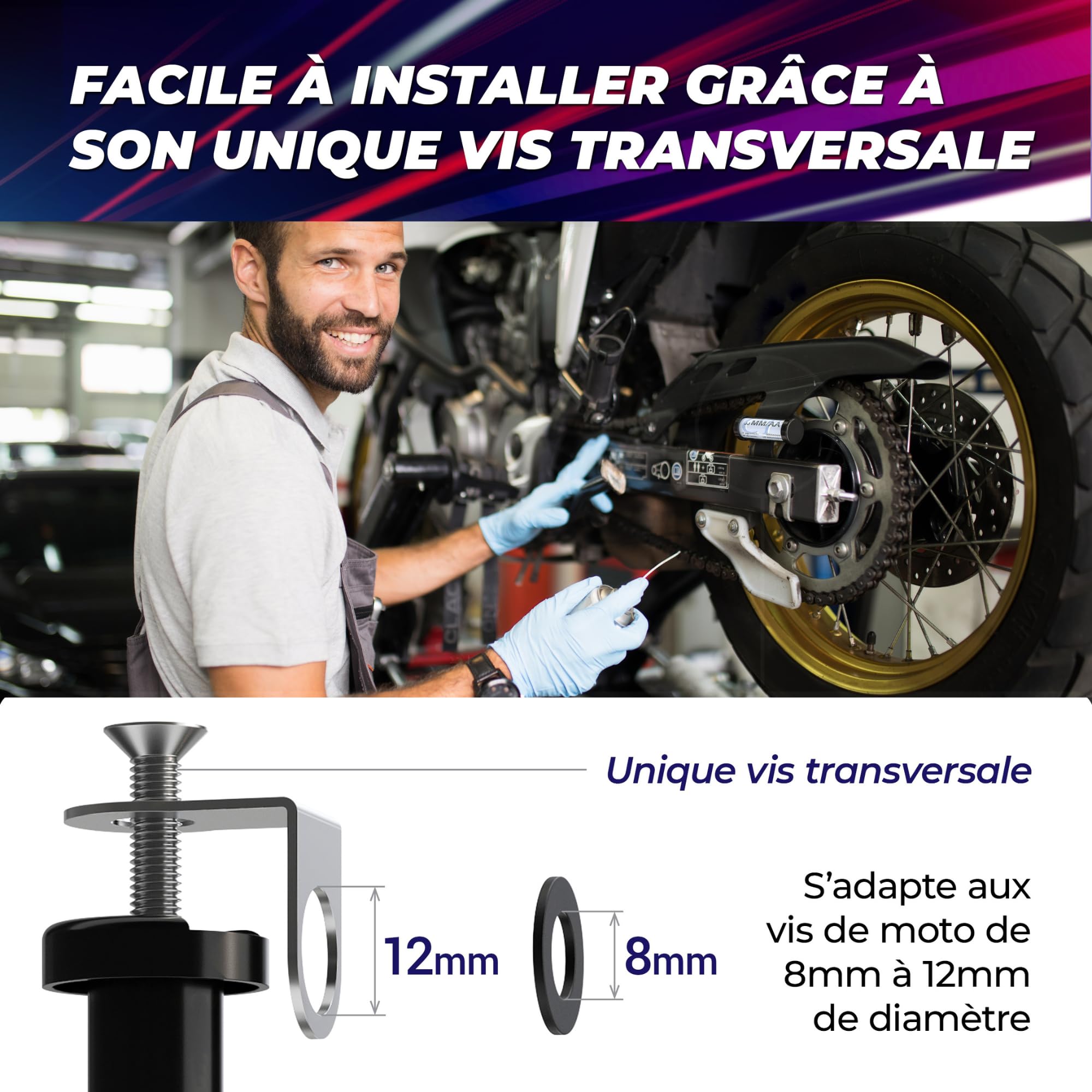 Capsule CY1 ©,Soporte para portaviñetas de garantía y control técnico para motocicletas,También para scooter y Quad,Accesorios para moto funda protectora para documentos con tarjeta verde