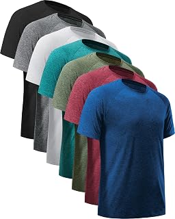 Men's Workout Shirts Athletic Wear Moisture Wicking, Quick Dry Men’s Active Shirts Gym T Shirts