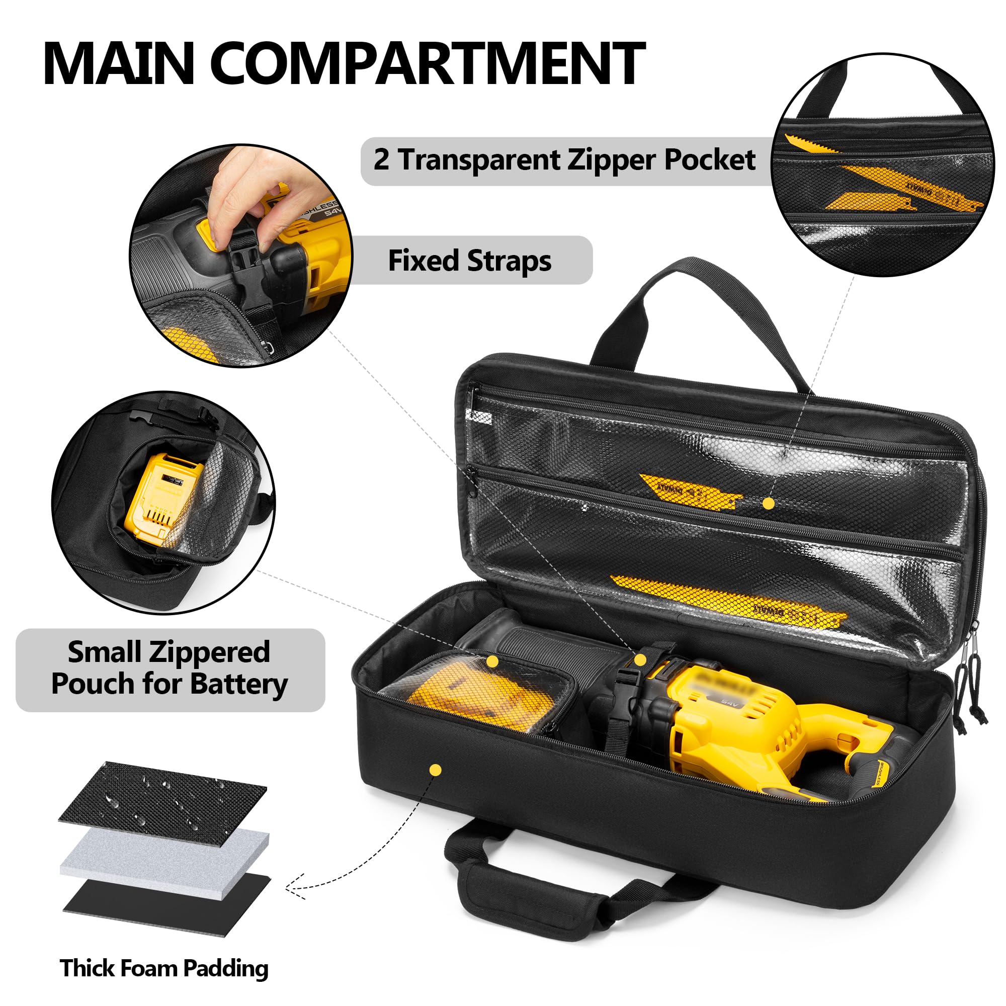 DEWALT Reciprocating Saw Carrying Case - Rexmica -4