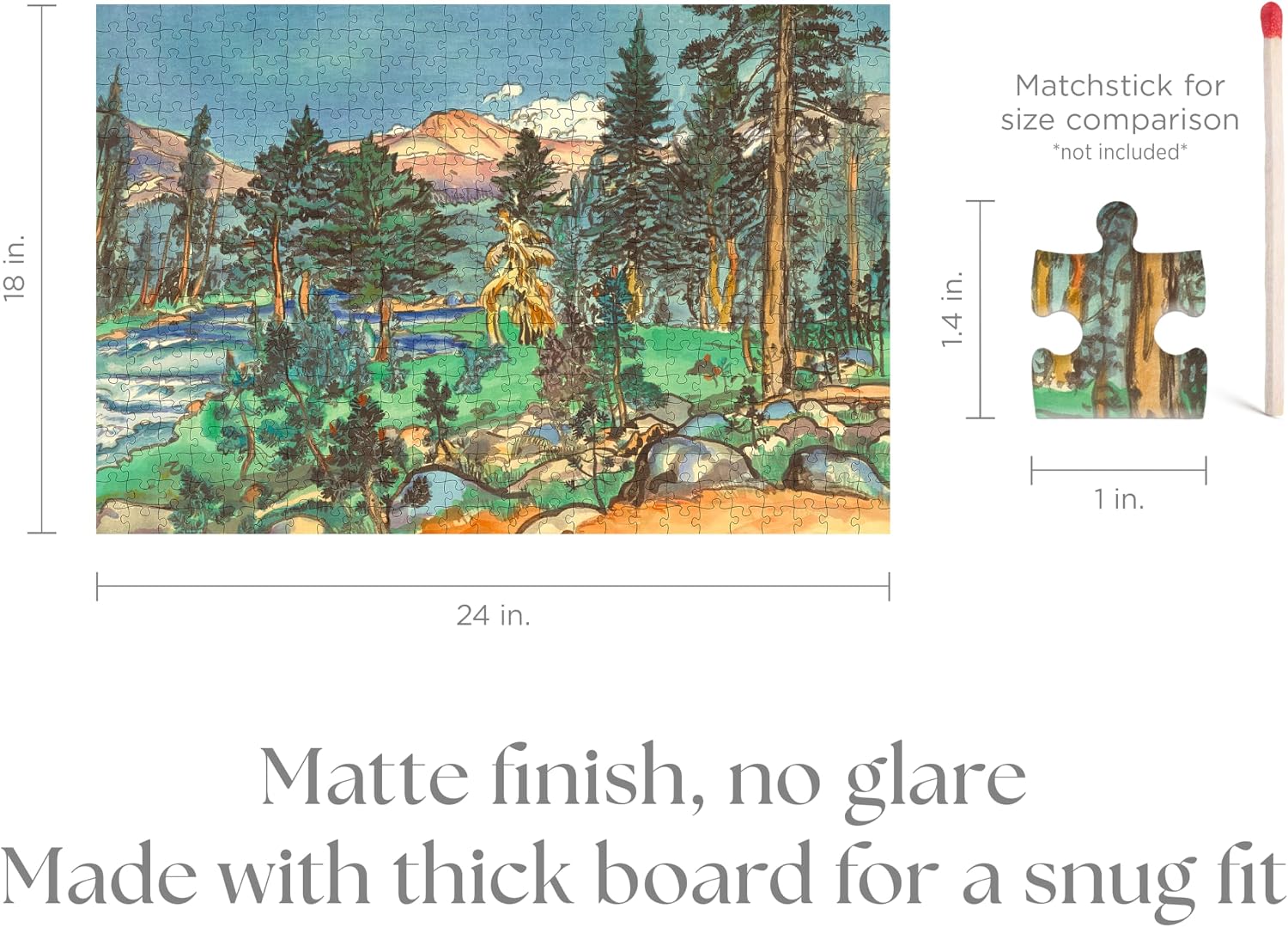Pomegranate 500-Piece Jigsaw Puzzle for Adults, Chiura Obata, Matte Finish, Snug Fit