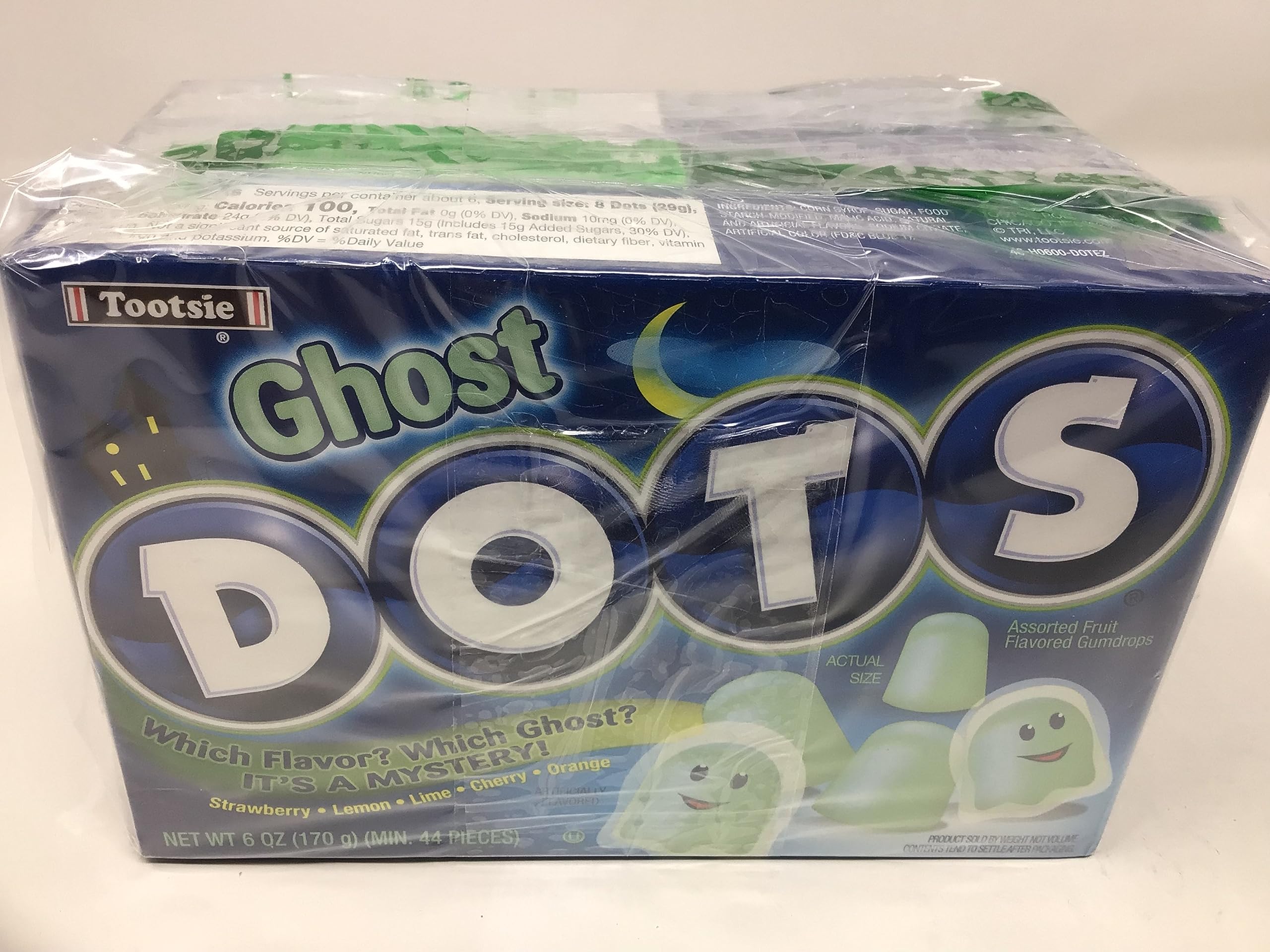 Ghost Dots Halloween Candy, Mystery Flavor, 3 Boxes, 3 Ounces Each