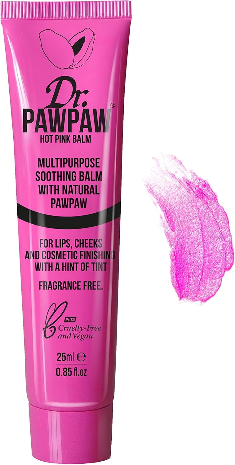 Dr. PAWPAW Hot Pink Balm 25ml MultiPurpose Balm, PawPaw Lip Balm
