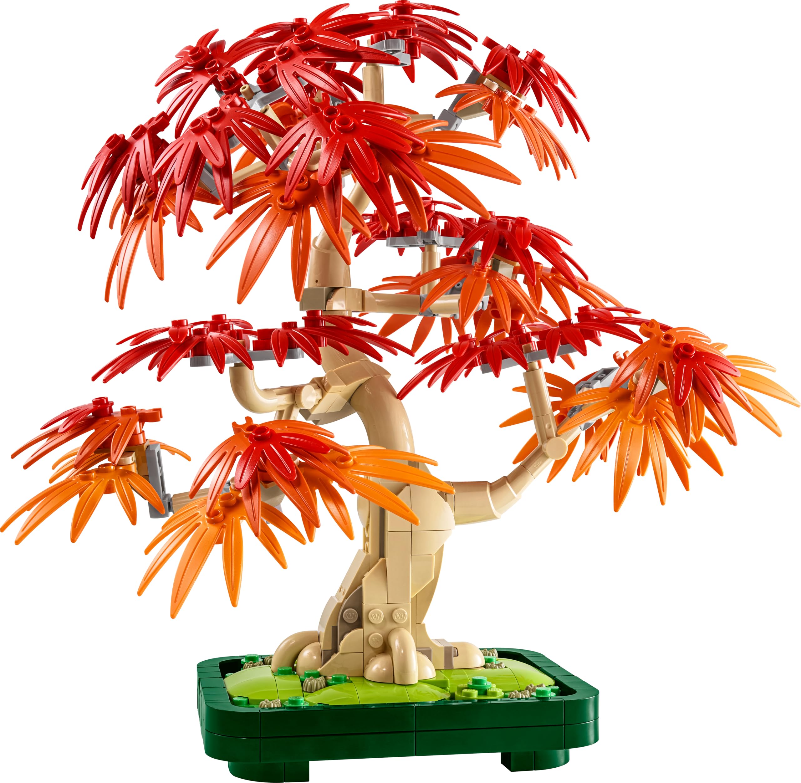 LEGO Botanicals Japanischer Roter Ahorn - Bonsai-Baum - Kunstpflanzen Set mit roten und orangefarbenen Blättern sowie einem baubaren Blumentopf - Kunstblumen DIY Deko Geschenk für Erwachsene - 10348