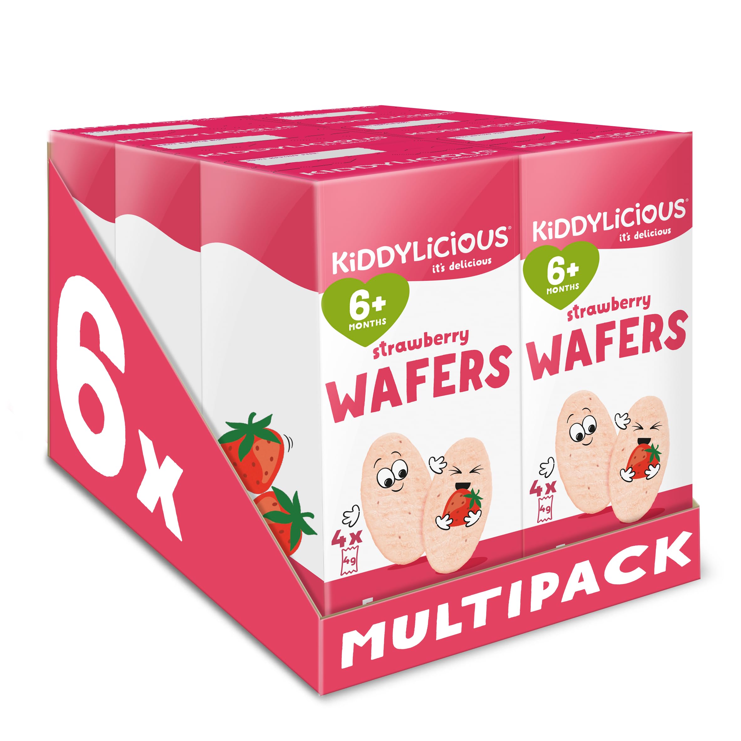 Kiddylicious Banana Mini Wafers - Gluten and Dairy Free Kids Snack - Suitable for 6+ Months - 6 x 4 Twin Packs — view 8