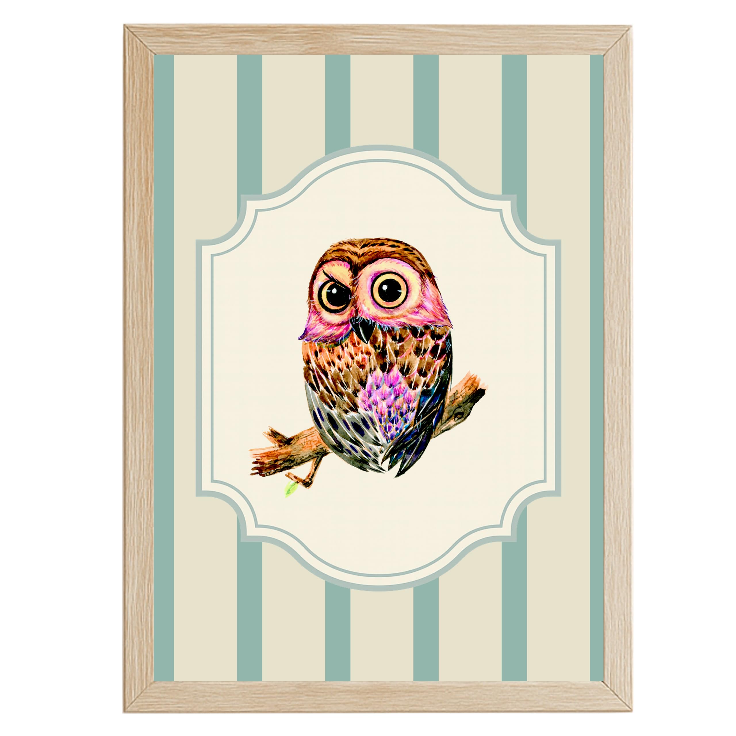 Modern Scenery Bird Wall Art Frame | Pinterest Inspired Aesthetic Wall Decor | Bird Photo Frame | Ready to Hang Minimal Nature Frame for Living Room Bedroom & Office | (Design 1)-image-31