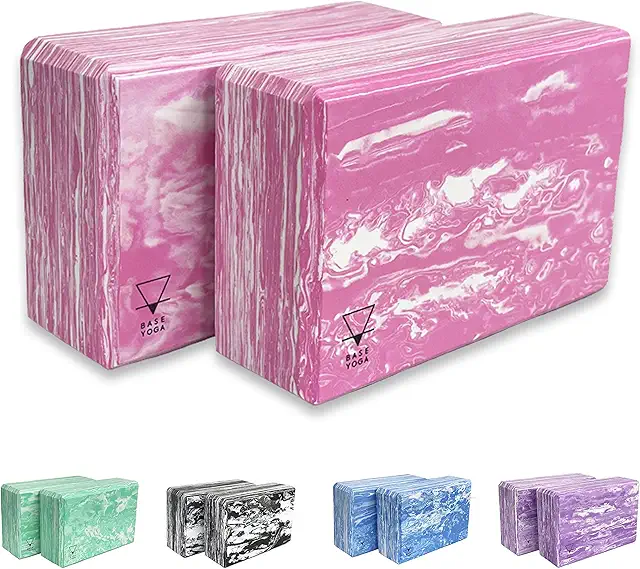 Manduka Yoga Blocks - 1 or 2 pc Set - Strong Firm Lightweight EVA Foam Support