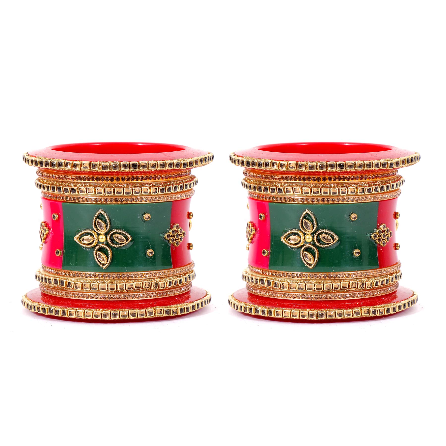 Honbon Bangles Bridal chura Rajasthani Rajputi Handcrafted Bangles Plastic Bridal Chuda Set for Women/Girls. (color 2, 2.8) (B08T9JT8NP) Amazon Price History, Amazon Price Tracker