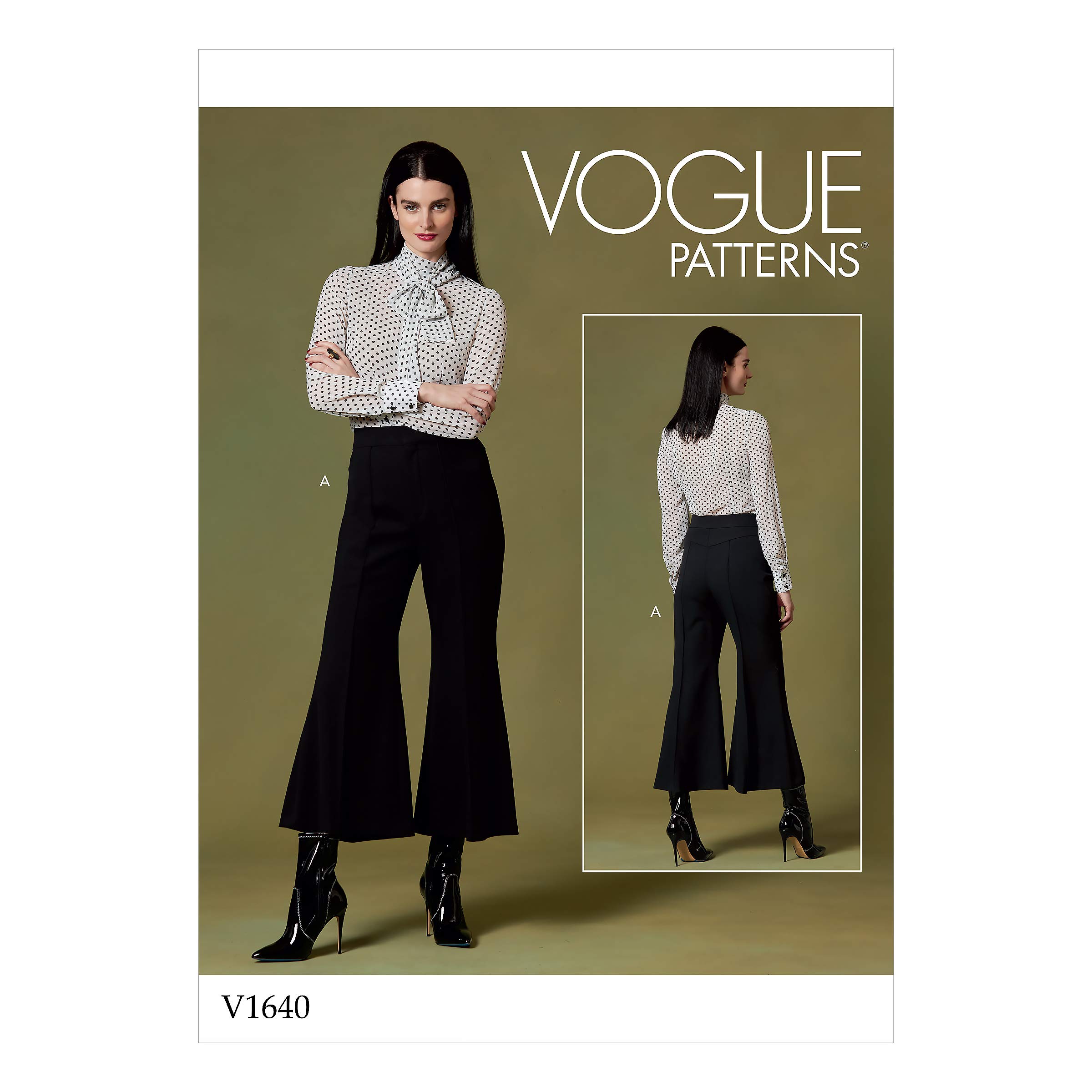 Patrons de pantalons pour femme Vogue V1640E5 blancs