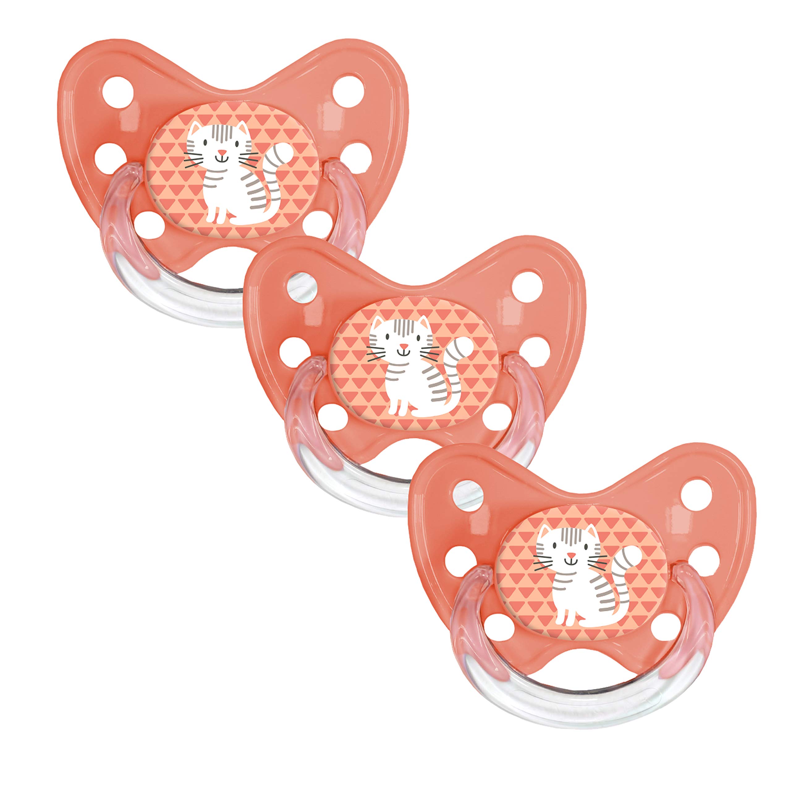 dentistar Set de 3 Chupetes Ortodónticos de Silicona – Talla 1, 0-6 meses – Chupete recien nacido previene la desalineación de los dientes – Libre de BPA – Corazón, Azul — view 49