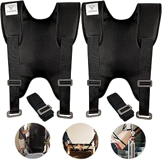 Shoulder Moving Straps, Tuegher Padded 2-Person Lifting and Moving System, Hand Free Lifting Harness Strap, Effortless and Secure Moving Supplies for Furniture, Appliance, Heavy Bulky Objects