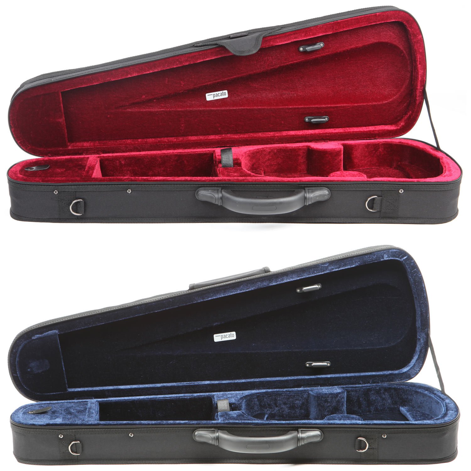 Pacato Vinci Violinkoffer 3/4 schwarz/blau