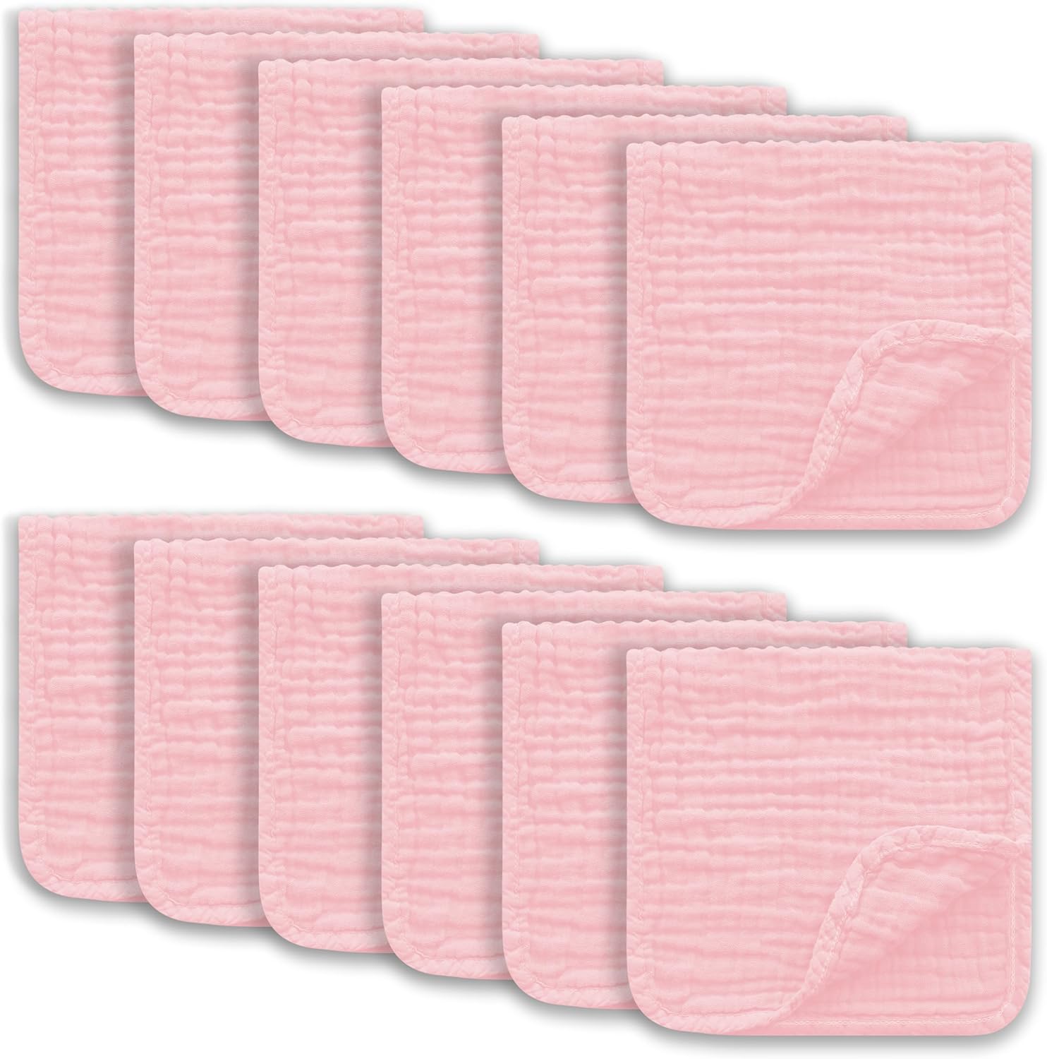 Ease Cubs Muslin Burp Cloths Large 100 Cotton Hand Washcloths for Boys & Girls