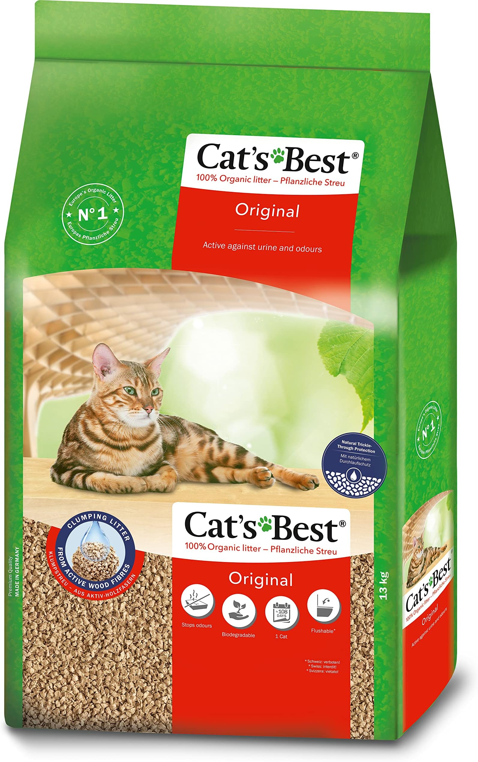 Okoplus Cats Best Original Clumping Cat Litter, 5 Litre (2.1 kg