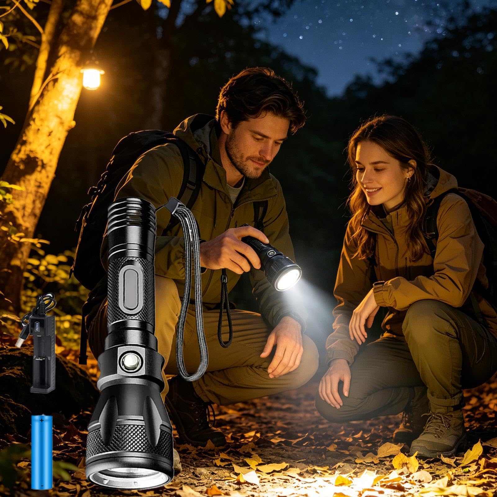 Lampe torche plongée étanche Rechargeable 3 modes puissante, lumineuse | Lampe torche sous-marine puissante pour la sécurité des activités sportives en plein air