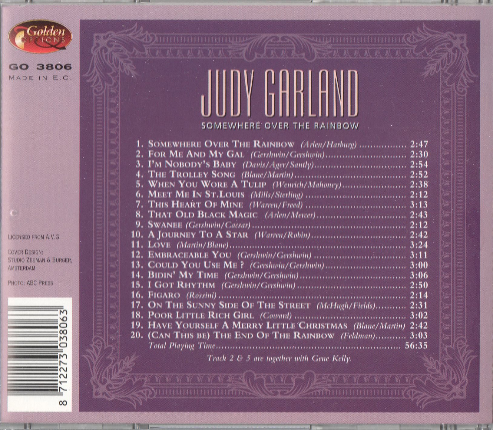 Somewhere Over Rainbow [Audio CD] Garland, Judy