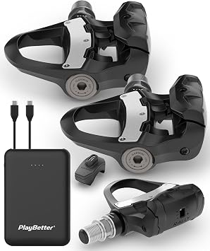 Garmin Rally RK110 Power Meter Pedals PlayBetter Portable Charger Bundle