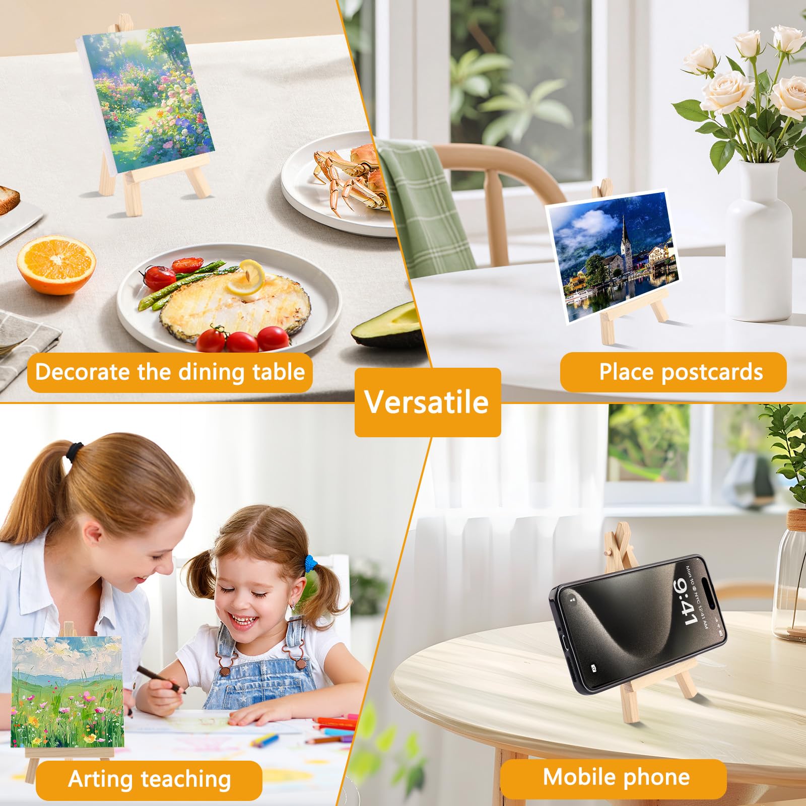 Zosenyer Lot De 12 Mini Chevalet, 15*18 Cm Petit Chevalet