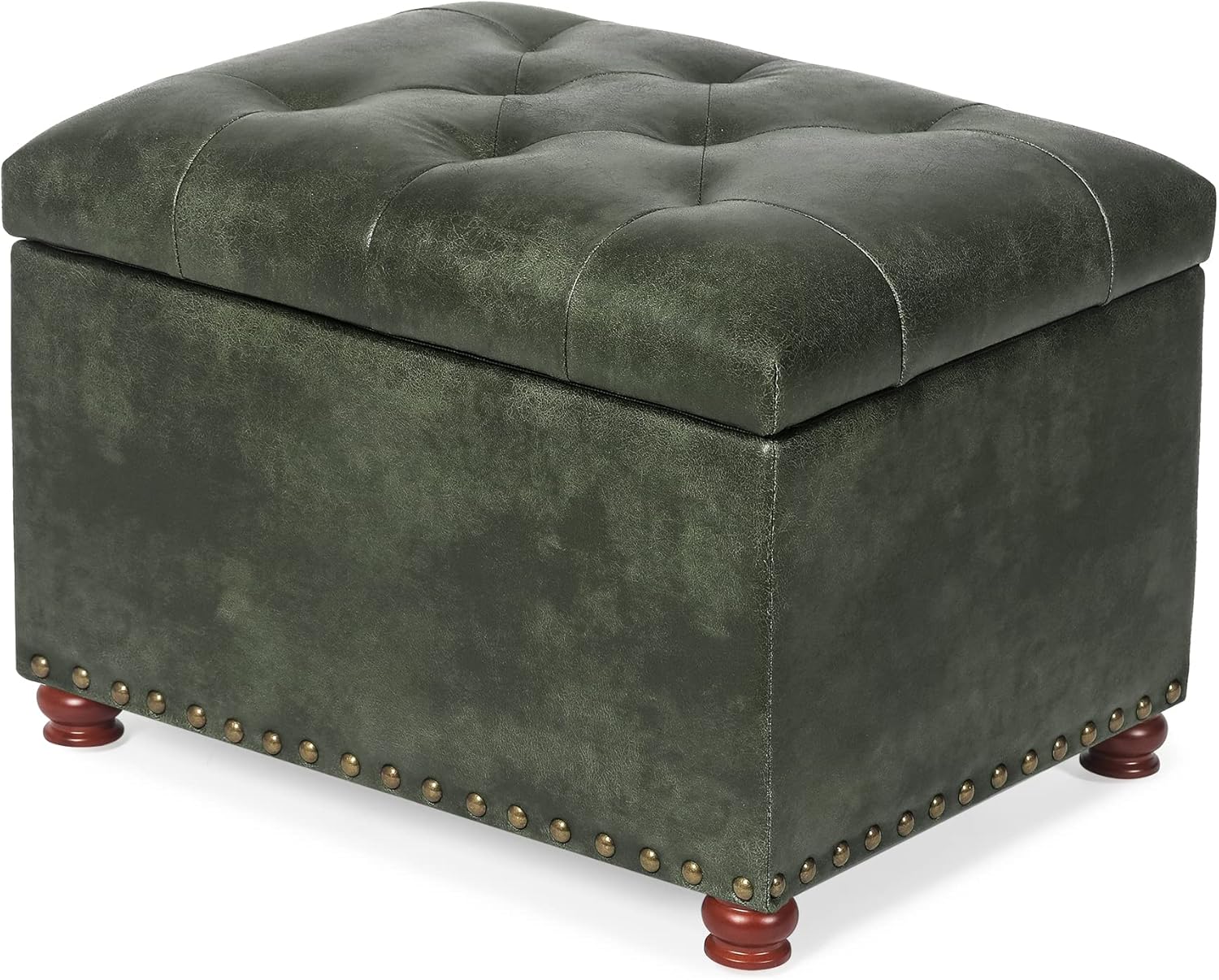 Joveco Storage Ottoman Rectangular Tufted Upholstered Ottomans with Rivet, Footrest