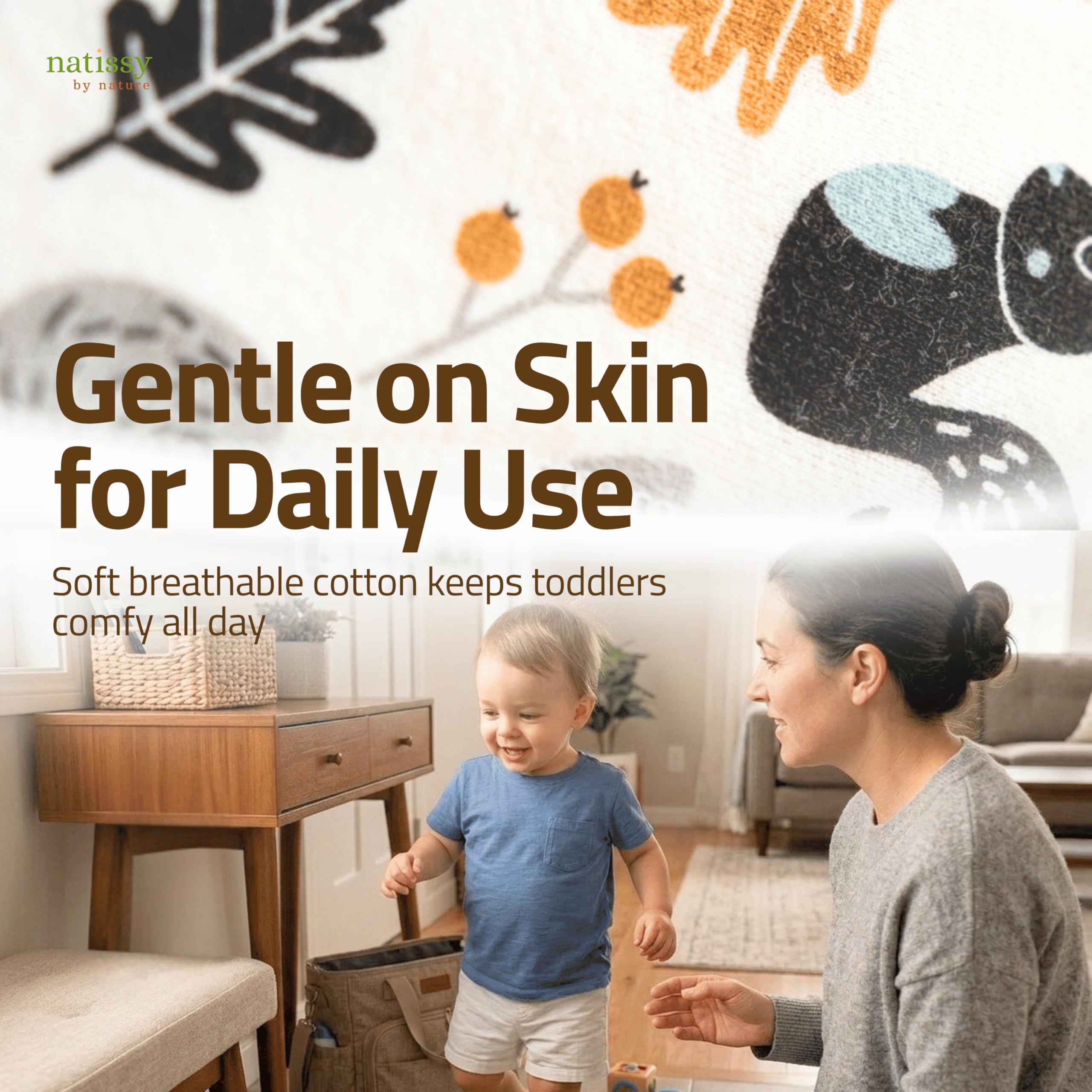 Fabriqué dans l’UE – Inserts lavables pour l’apprentissage de la propreté d’enfants avec EcoGrip (Secure Fit lot de 8), alternative aux culottes d’apprentissage et couches, protection renforcée fuites