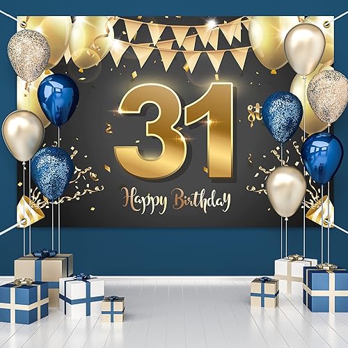 Miniatura 27 de HAMIGAR Fondo de pancarta de feliz cumpleaños número 17 de 6 x 4 pies, decoraciones de cumpleaños de 17 años, suministros de fiesta para niñas