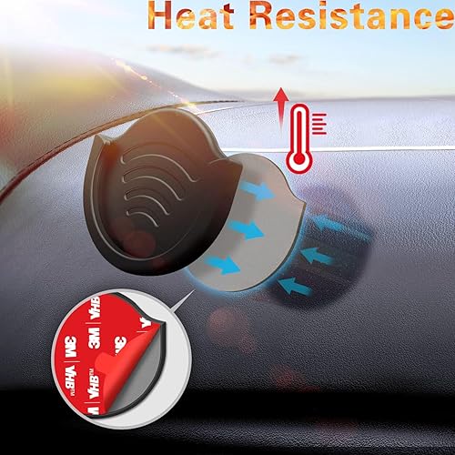 Miniatura 2 de pop-tech Soporte de agarre para automóvil para soporte de teléfono, paquete de 2 soportes para teléfono para usuarios de agarre plegablemontaje de