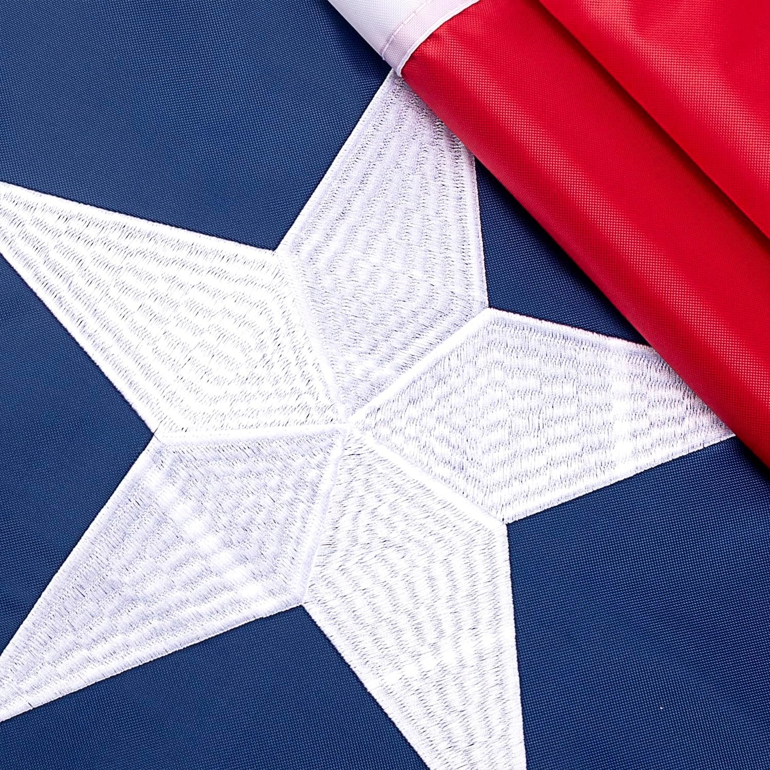 Texas State Flag 2x3 Ft - 420D Nylon TX Flag with Heavy Duty Embroidered Stars, Sewn Stripes, Brass Grommets, Durable & Weather-Resistant, Perfect for Outdoor & Indoor Use (2x3 ft)