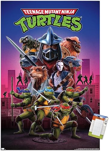 Trends International Teenage Mutant Ninja Turtles (1990) - Póster de pared de una hoja