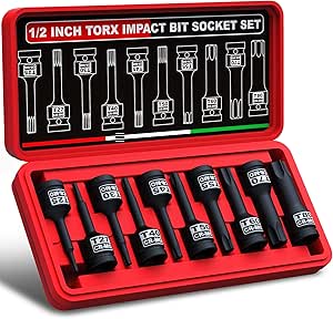 Torx 50 Nuss HASKYY 32-teiliger Torx Steckschlüssel Satz T25 Bis T80 - Extra Lang, Mit Koffer Torx Nuss Set