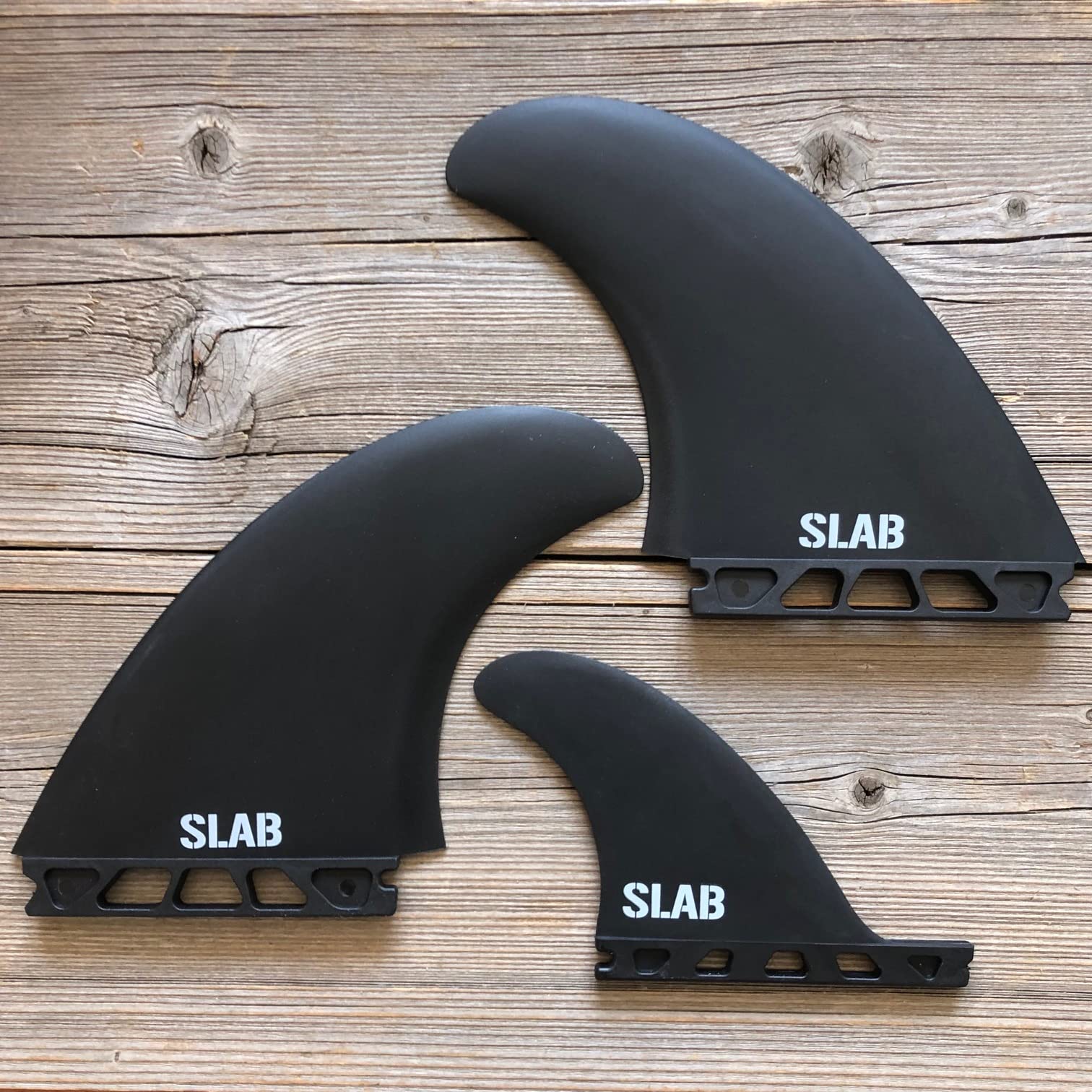 Slab-Twin Fin MR 2+1 Glassflex Black (Futures)