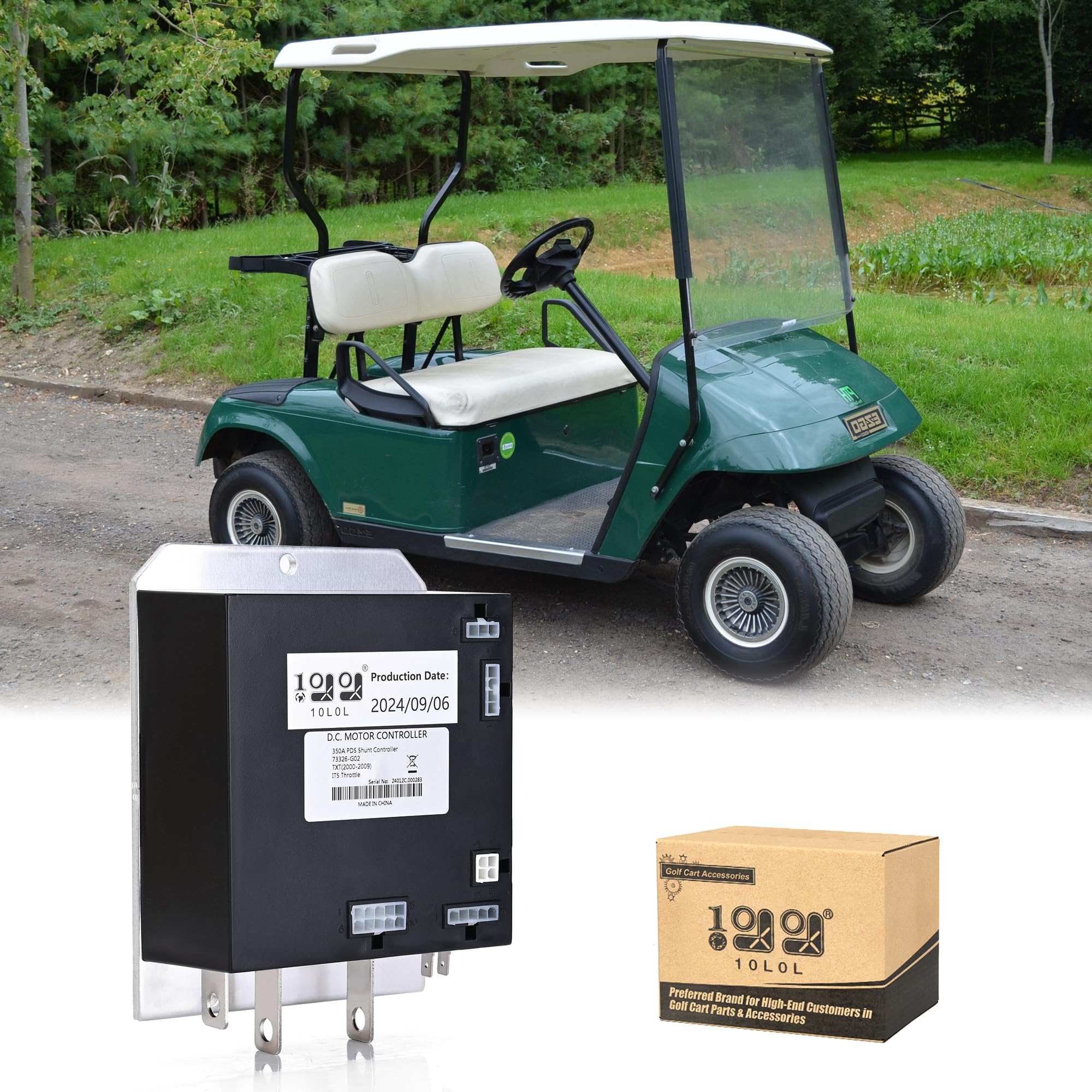 Photo 1 of 10L0L 36V/350A Golf Cart Motor Controller PDS Shunt Controller ITS Replacement for 2000-2009 EZGO TXT, 73326-G02 73326G02 73326G04 73326G05 73326G06 73326G07 73326G08, Compatible with Curtis