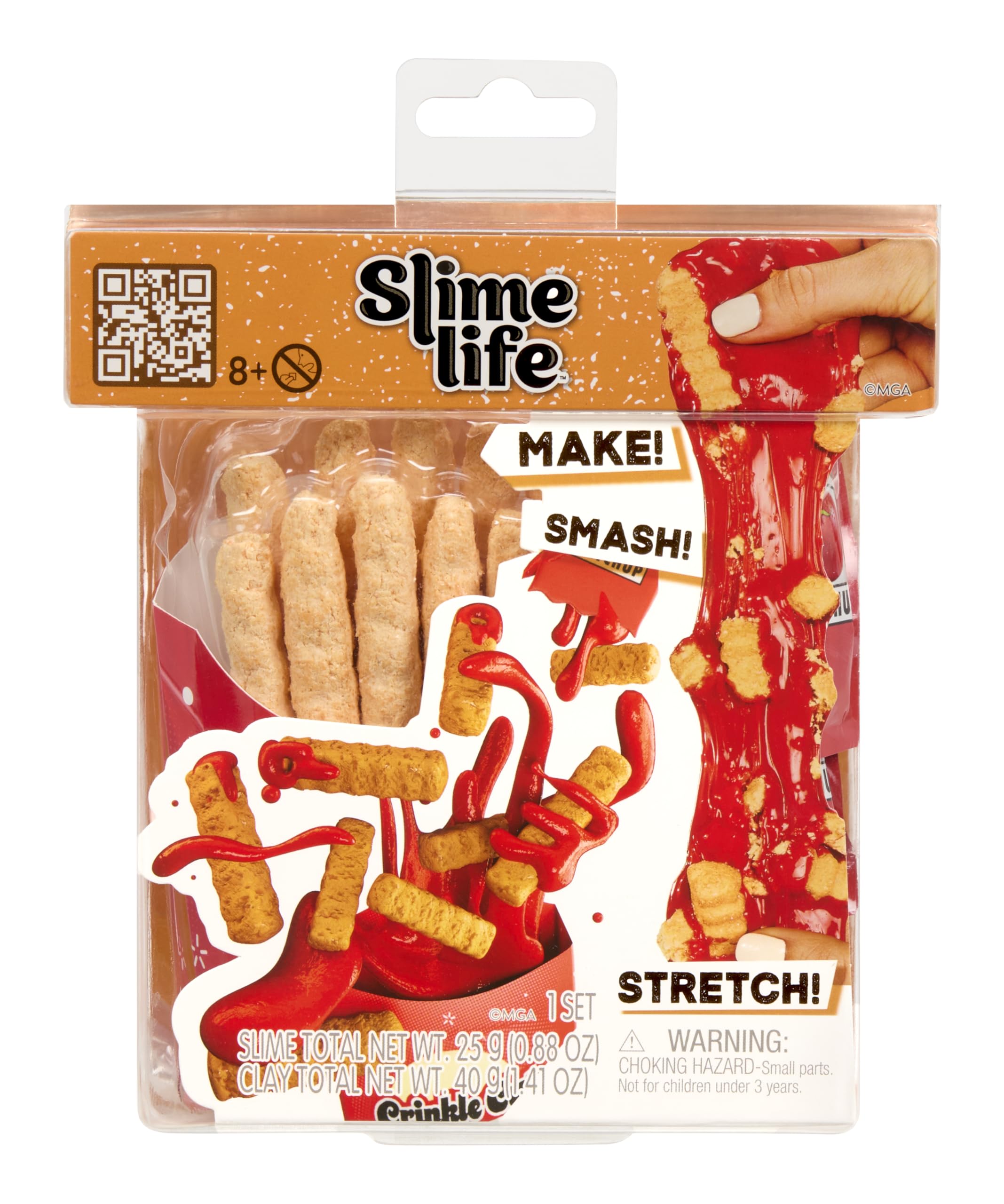 Slime Life French Fries DIY Slime Kit - Unboxing Ingredients to Make, Smash, and Stretch Your Food Slime, Ages 8+
