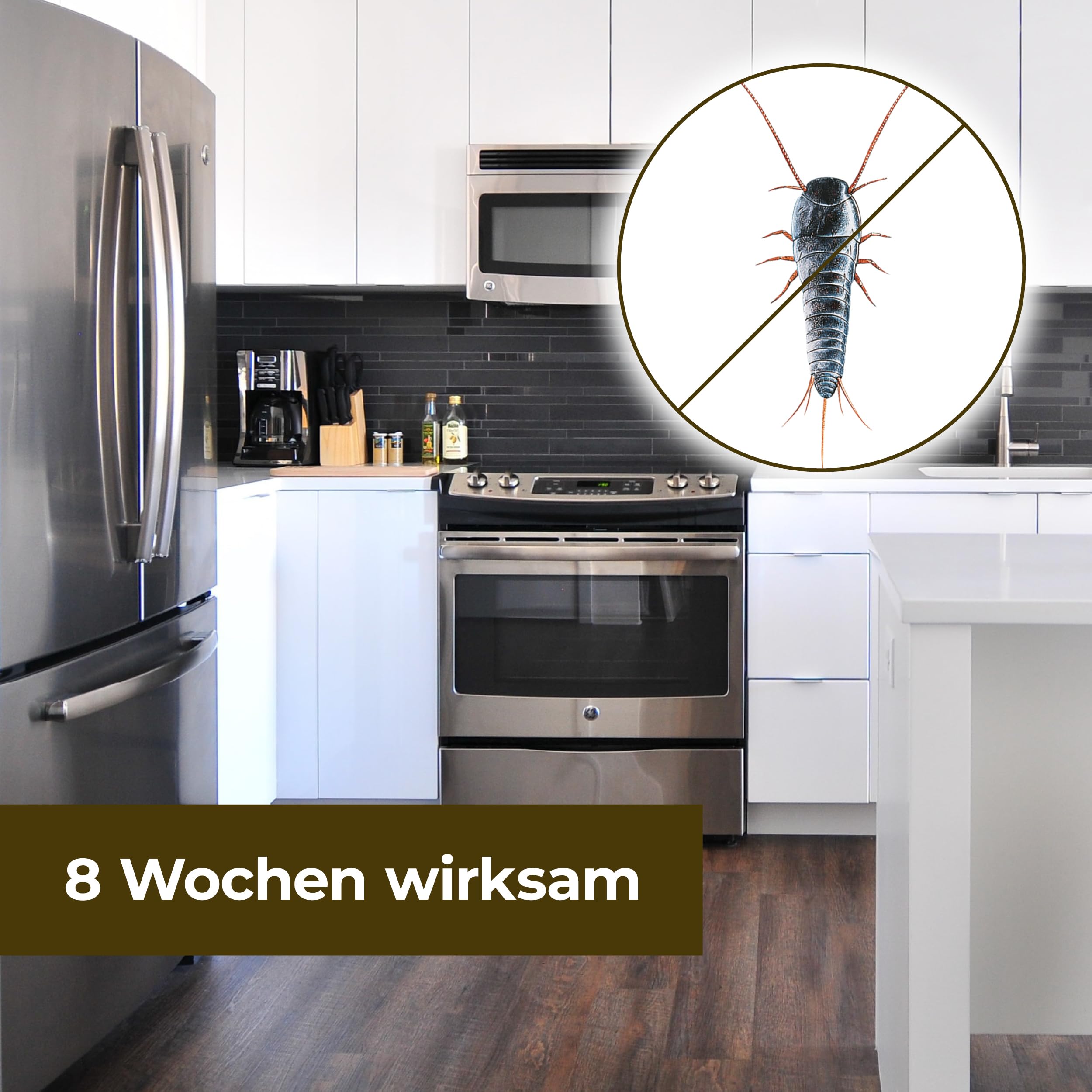 PROTECT HOME Natria Silberfischchen-Falle, insektizidfreie Klebefalle zur Ungezieferabwehr, 2 Stück, Gelb (Packung mit 5)